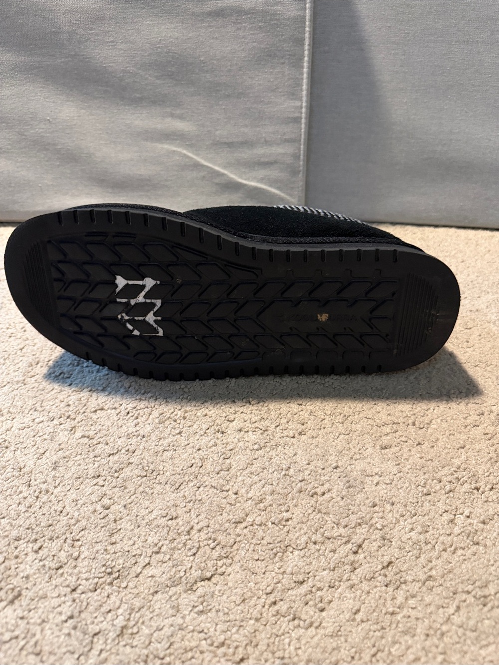 Koolaburra Black Platform Slip-On Cozy Suede Slippers - Picture 9 of 9